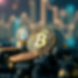 Visual representation of popular cryptocurrencies