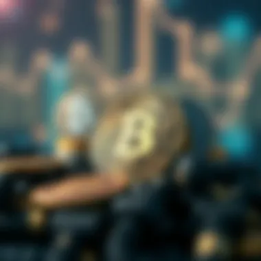 Visual representation of popular cryptocurrencies