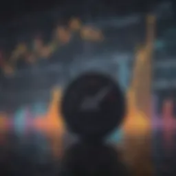 Graph illustrating stock market volatility