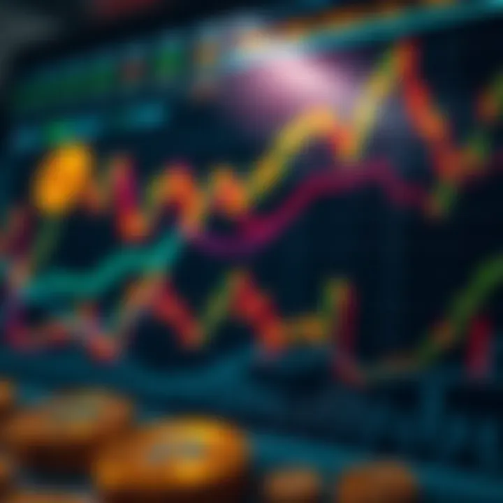 Comprehensive view of various crypto coin graphs showcasing market trends