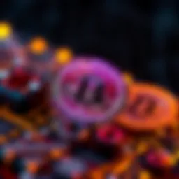 Visual representation of blockchain technology