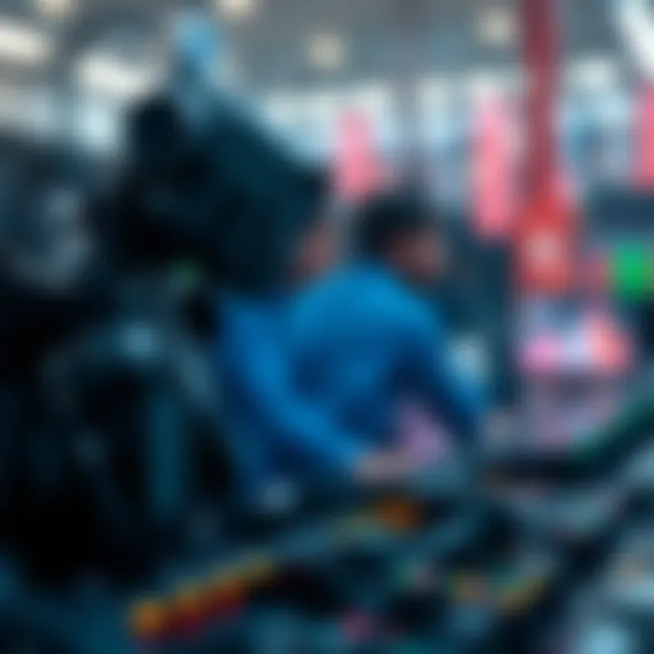 Visual representation of market volatility