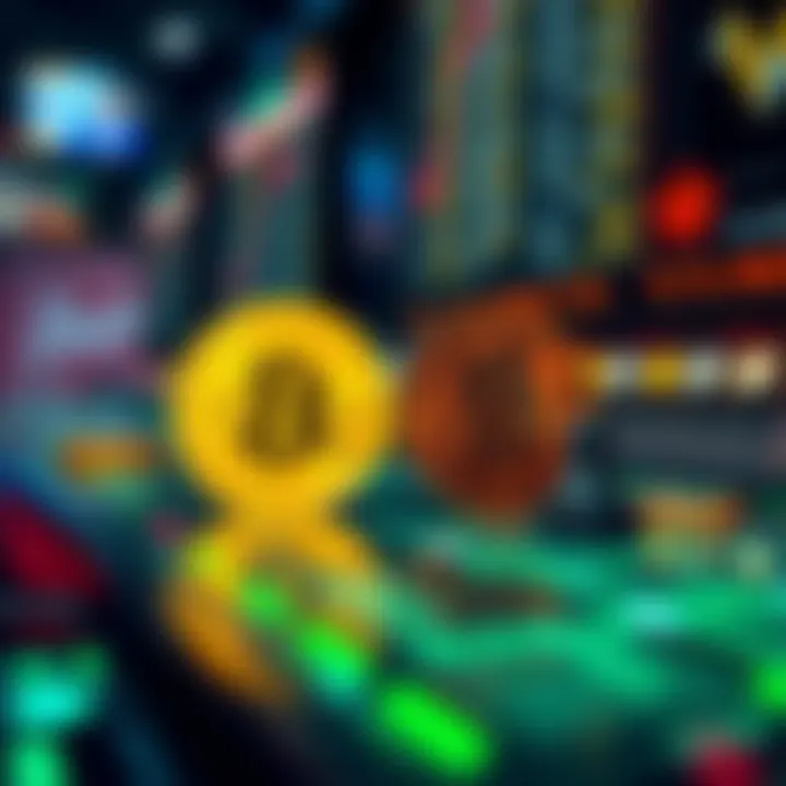 A conceptual image depicting regulatory considerations in cryptocurrency marketing