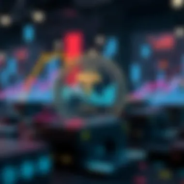 Visual representation of market cap calculation