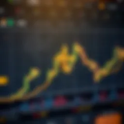 Graphical representation of a golden cross in cryptocurrency trading