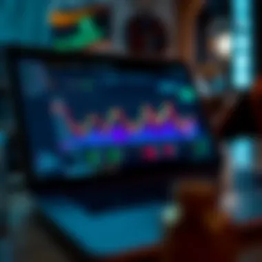 Navigating Cryptocurrency Exchanges A user interface of a popular cryptocurrency exchange platform on a laptop screen